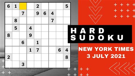 new york times hard sudoku